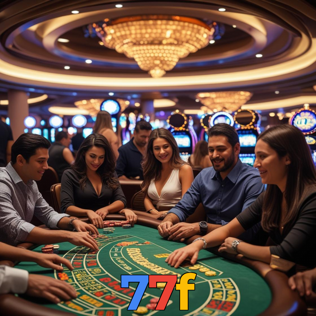 77f:Jogue nas mesas de poker e se torne um campeão das cartas!