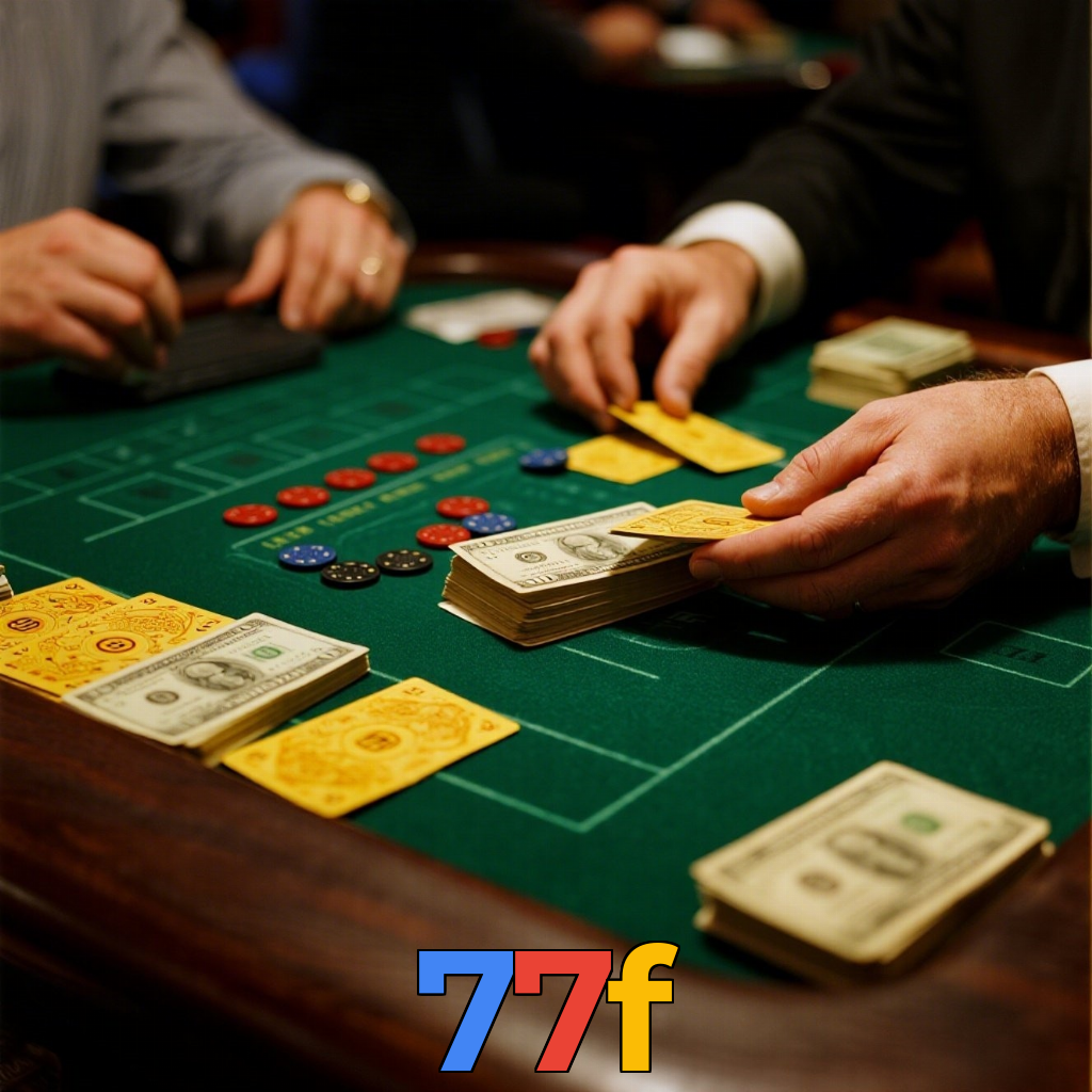 77f:Jogue nas mesas de poker e se torne um campeão das cartas!